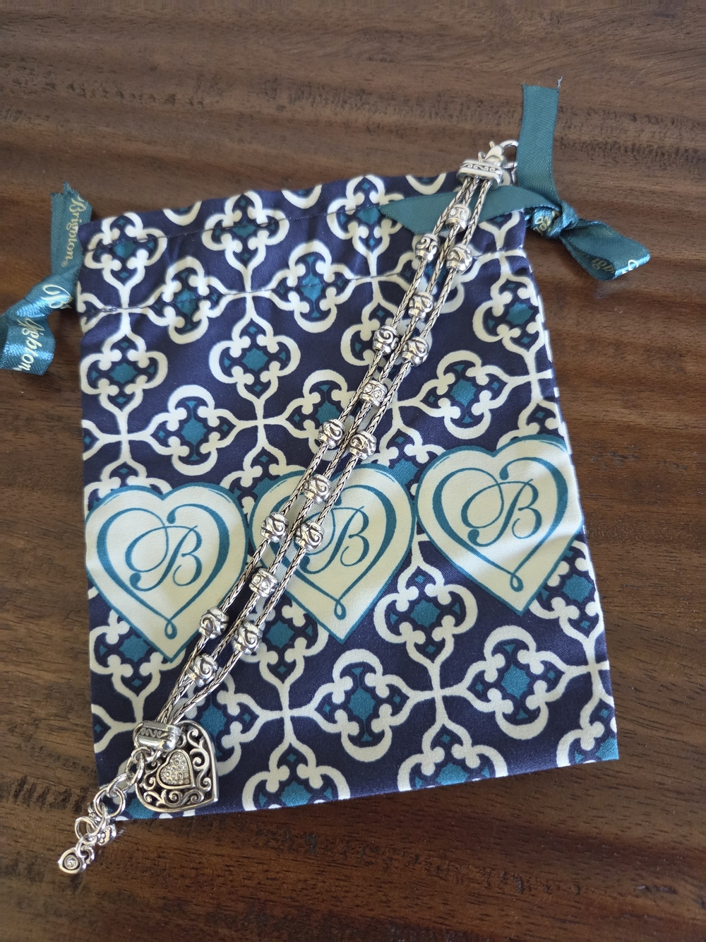 Brighton Silver Multi-Strand Decorative Charm Bracelet - Picture 2 of 4